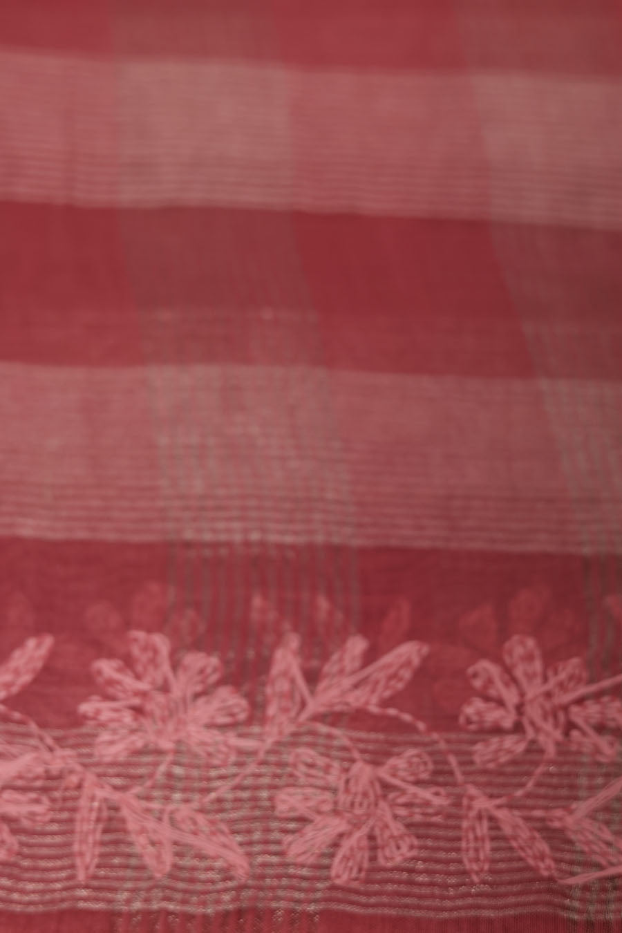 Urvashi | Pink Chanderi Tissue Silk Saree with intricate Chikankari