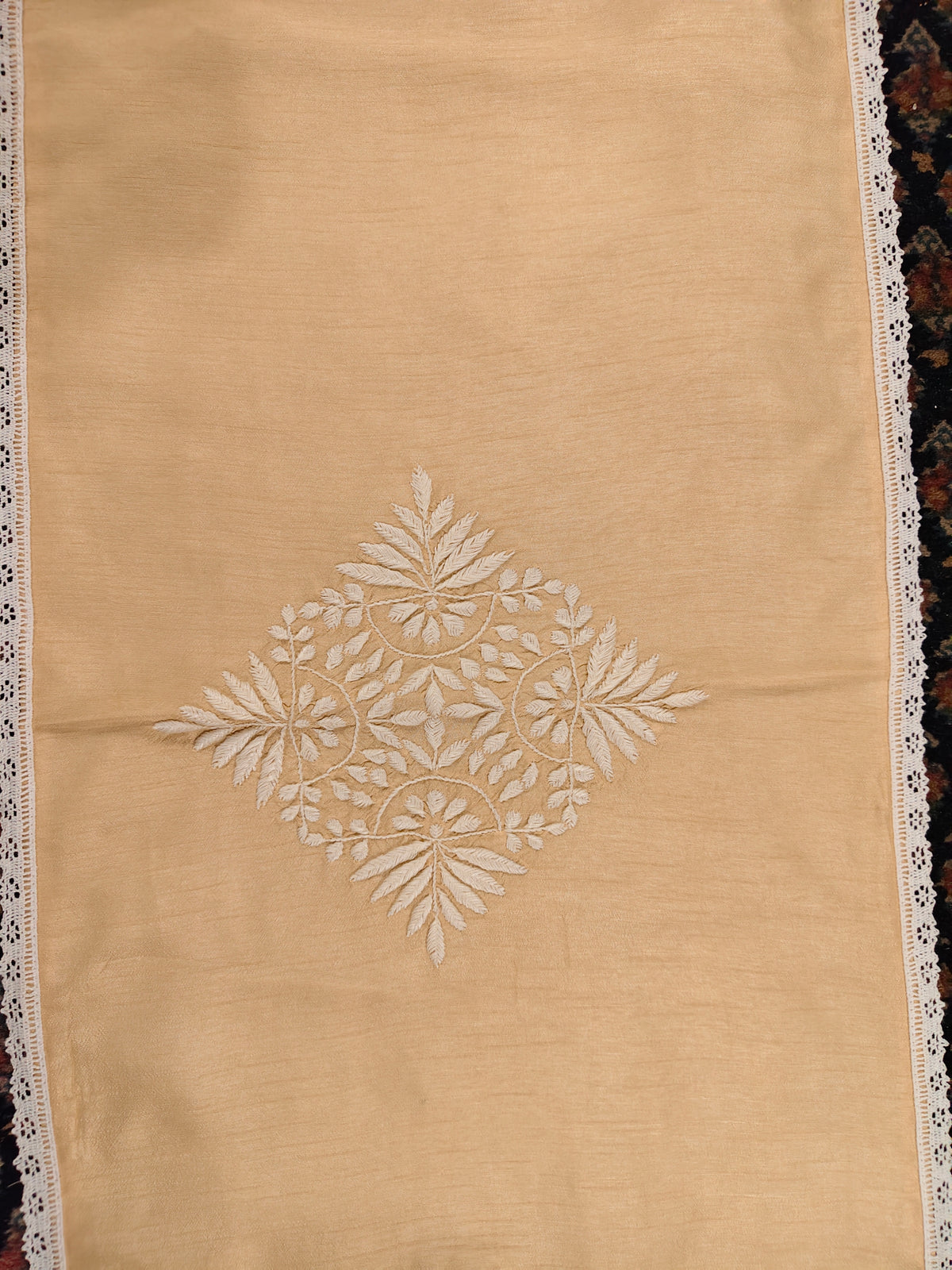 Spandan | 14" x 67"| Beige | Silk
