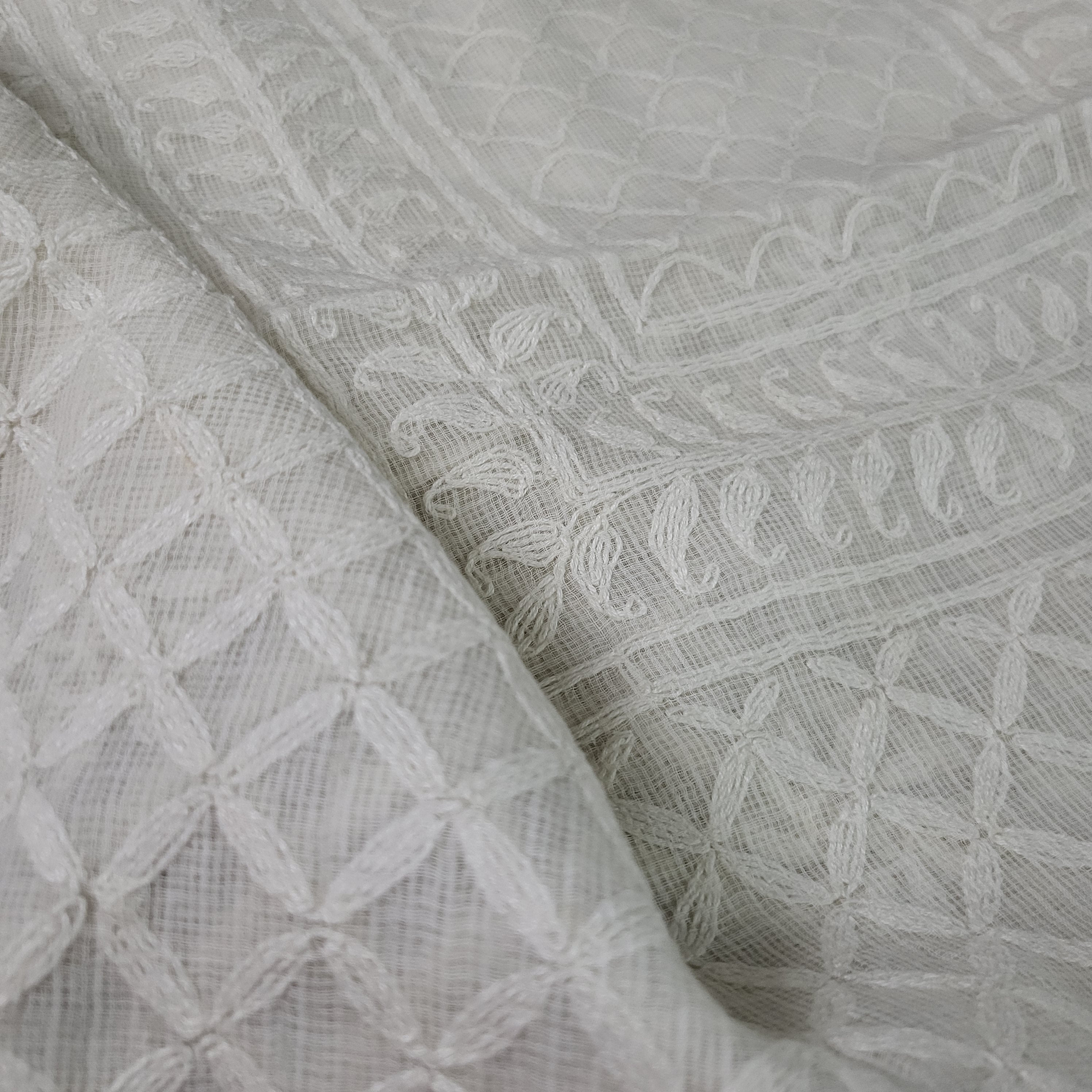 Kurta Fabric | Kotadoriya | White