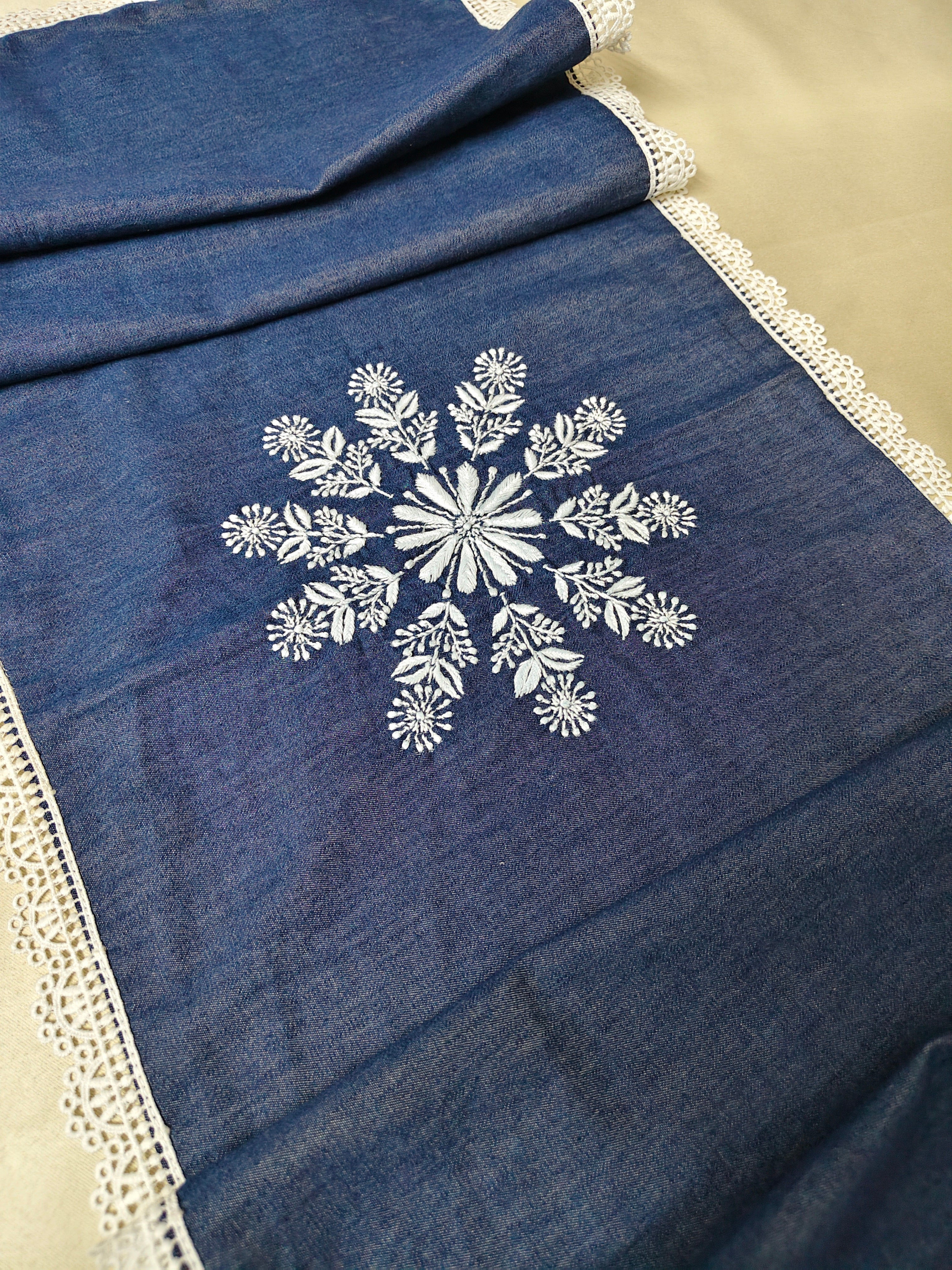 Spandan | 14" x 50"| Blue | Denim
