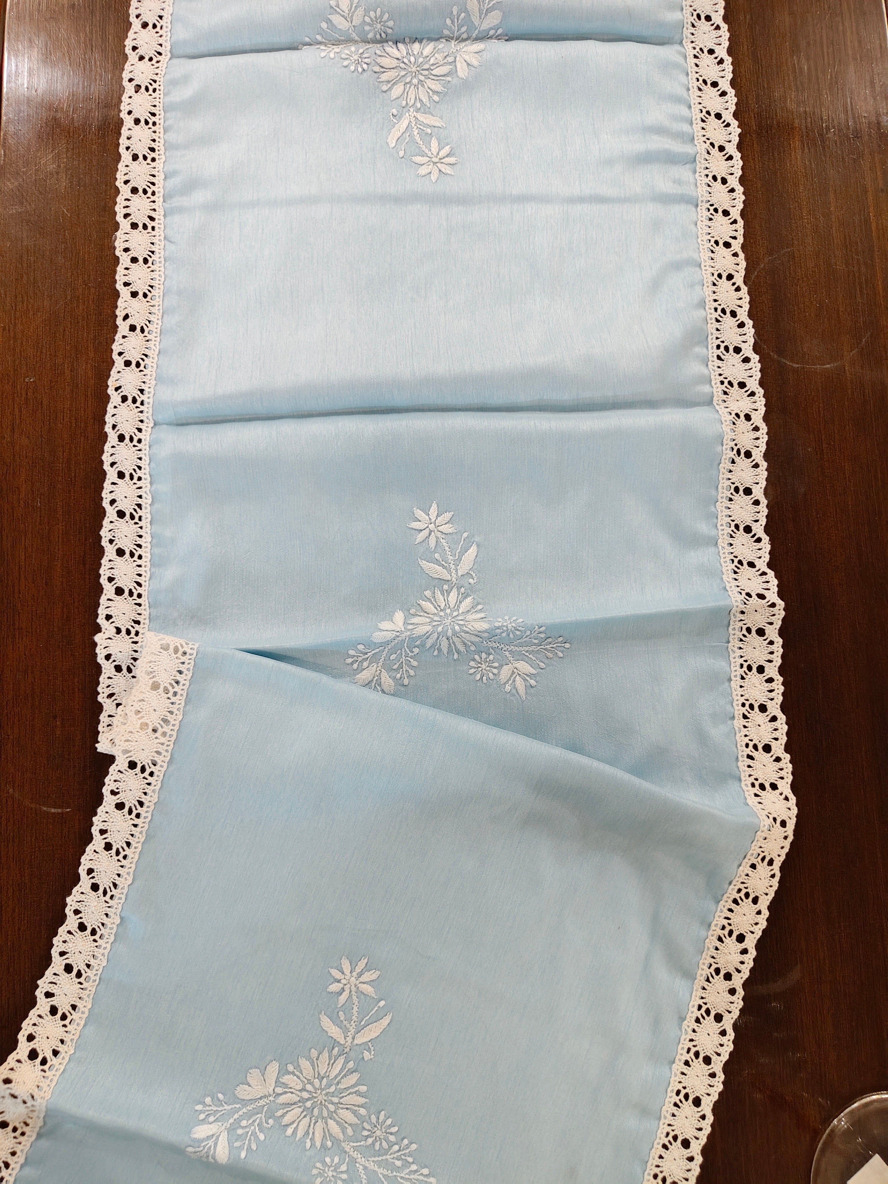 Spandan | 13" x 43" | Sky Blue | Viscose Silk