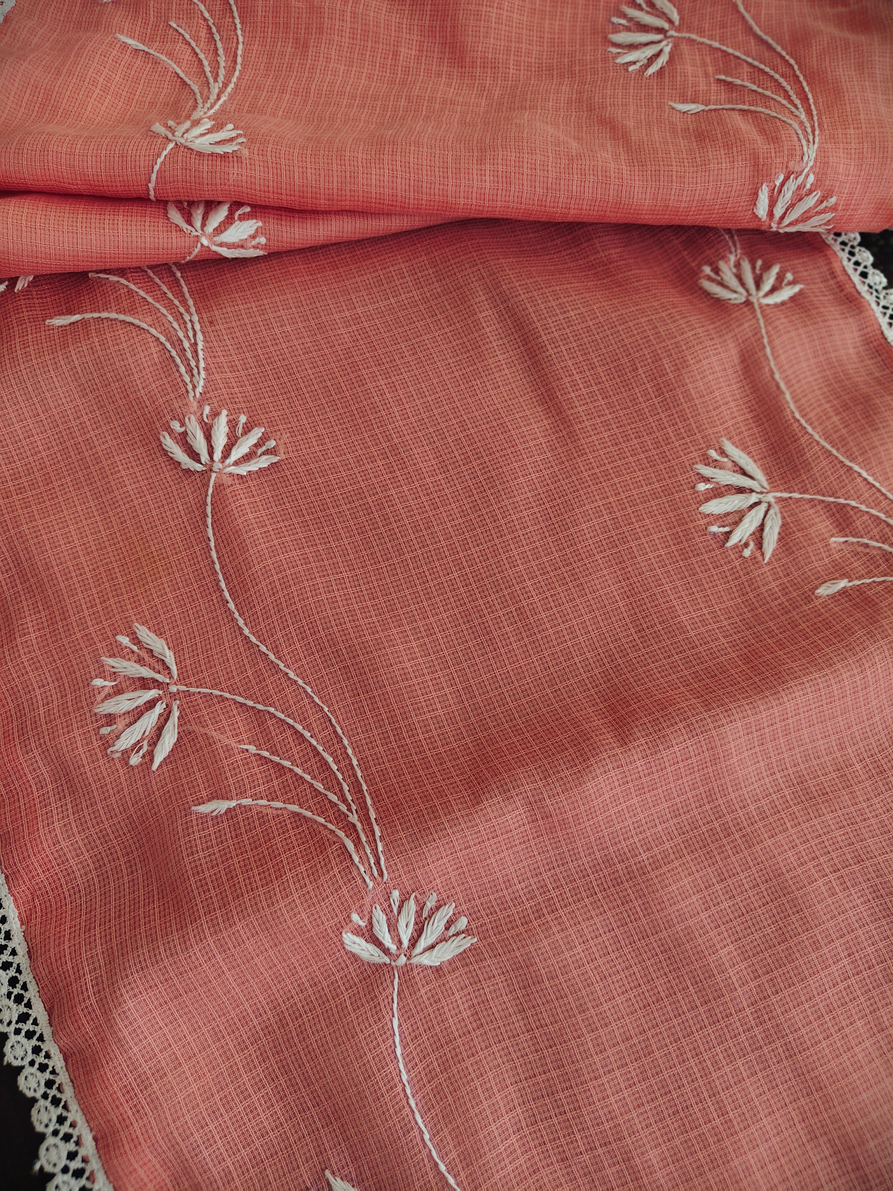 Spandan | 14" x 58"| Pink | Kota cotton