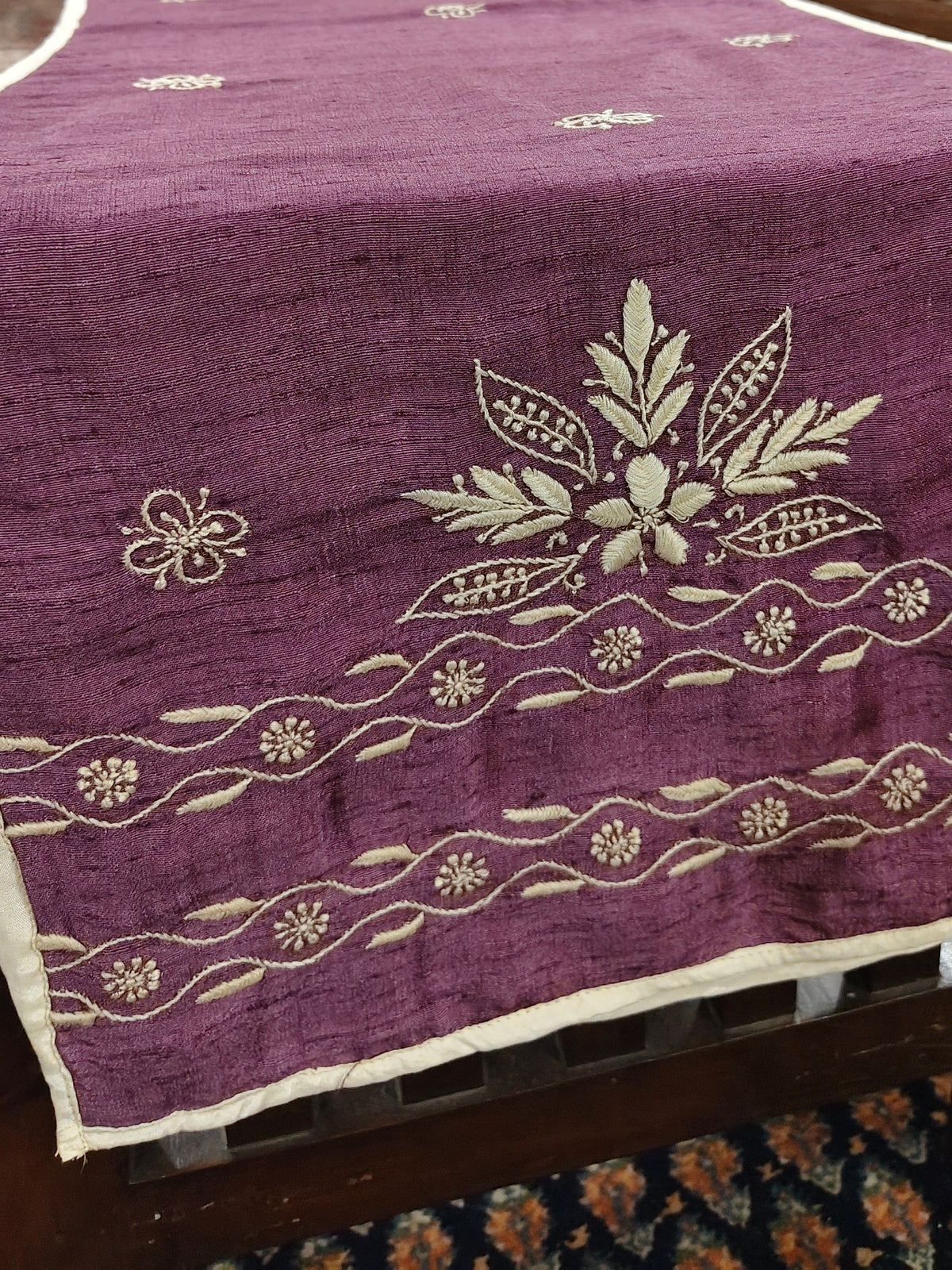 Spandan | 14" x 46"| Wine | Silk
