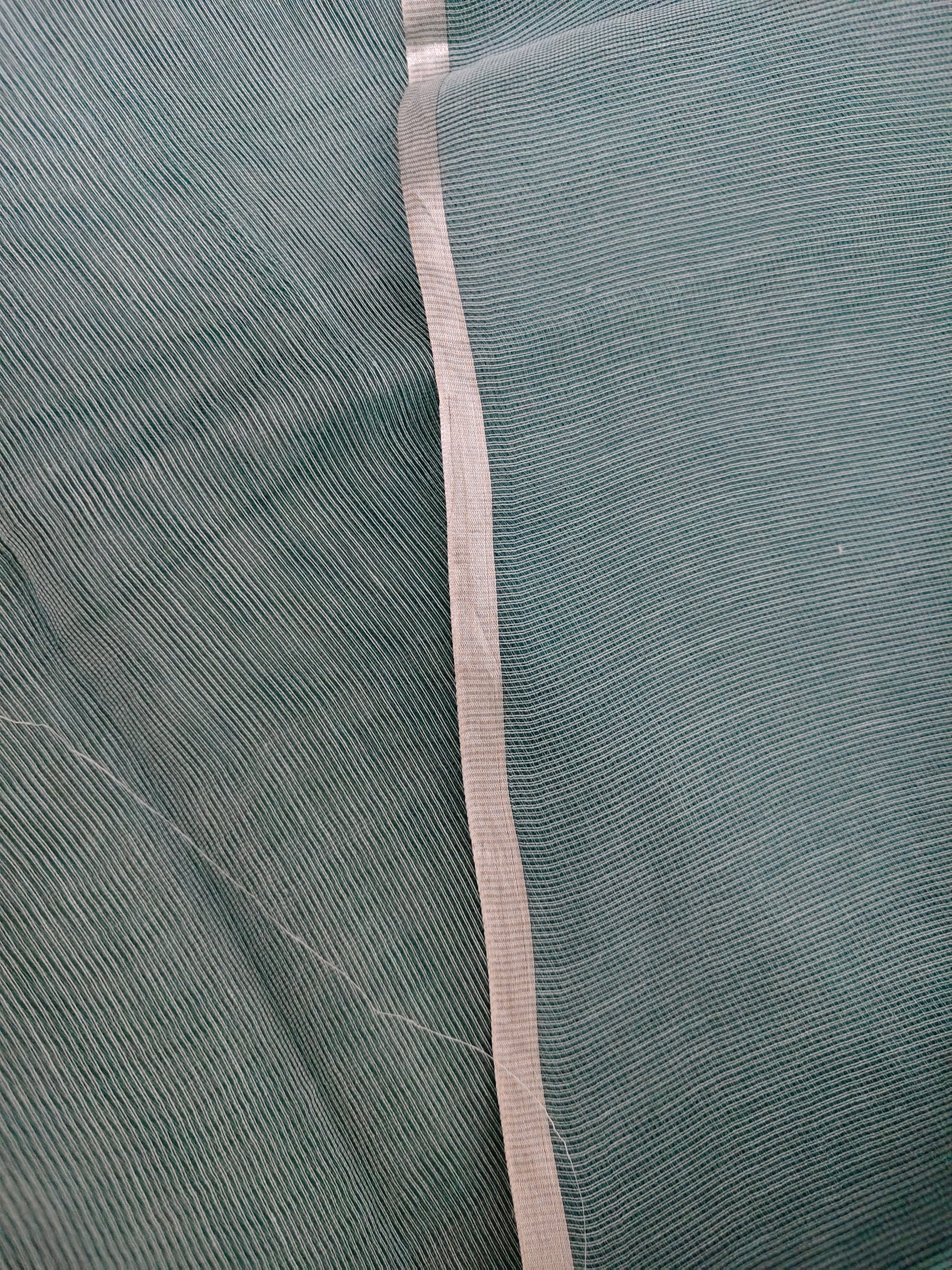 Unstitched Kurta Dupatta Fabric | Chanderi Tissue | Sage Green