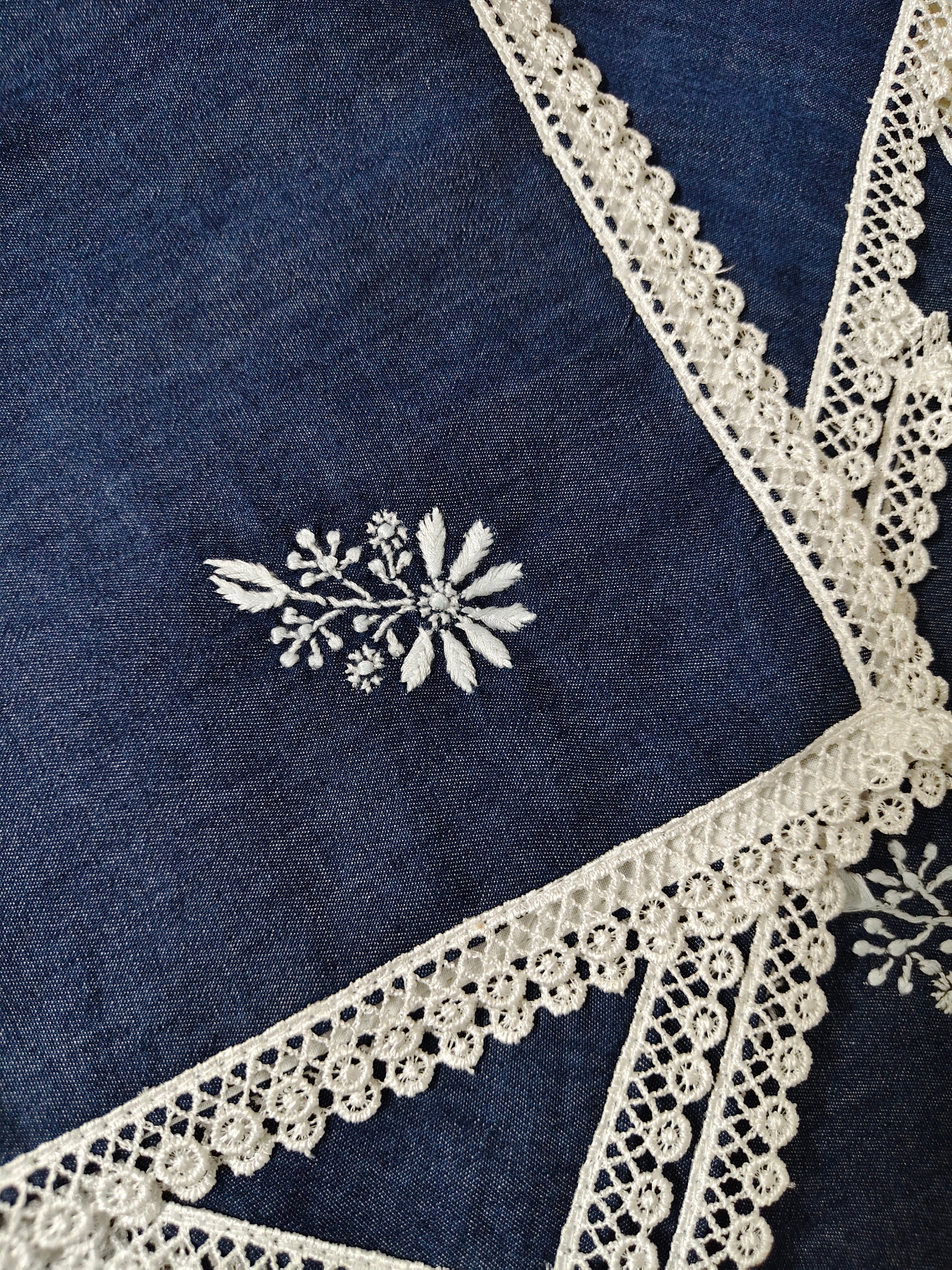 Spandan | 13" x 17"| Blue | 6 Denim Dining Mats