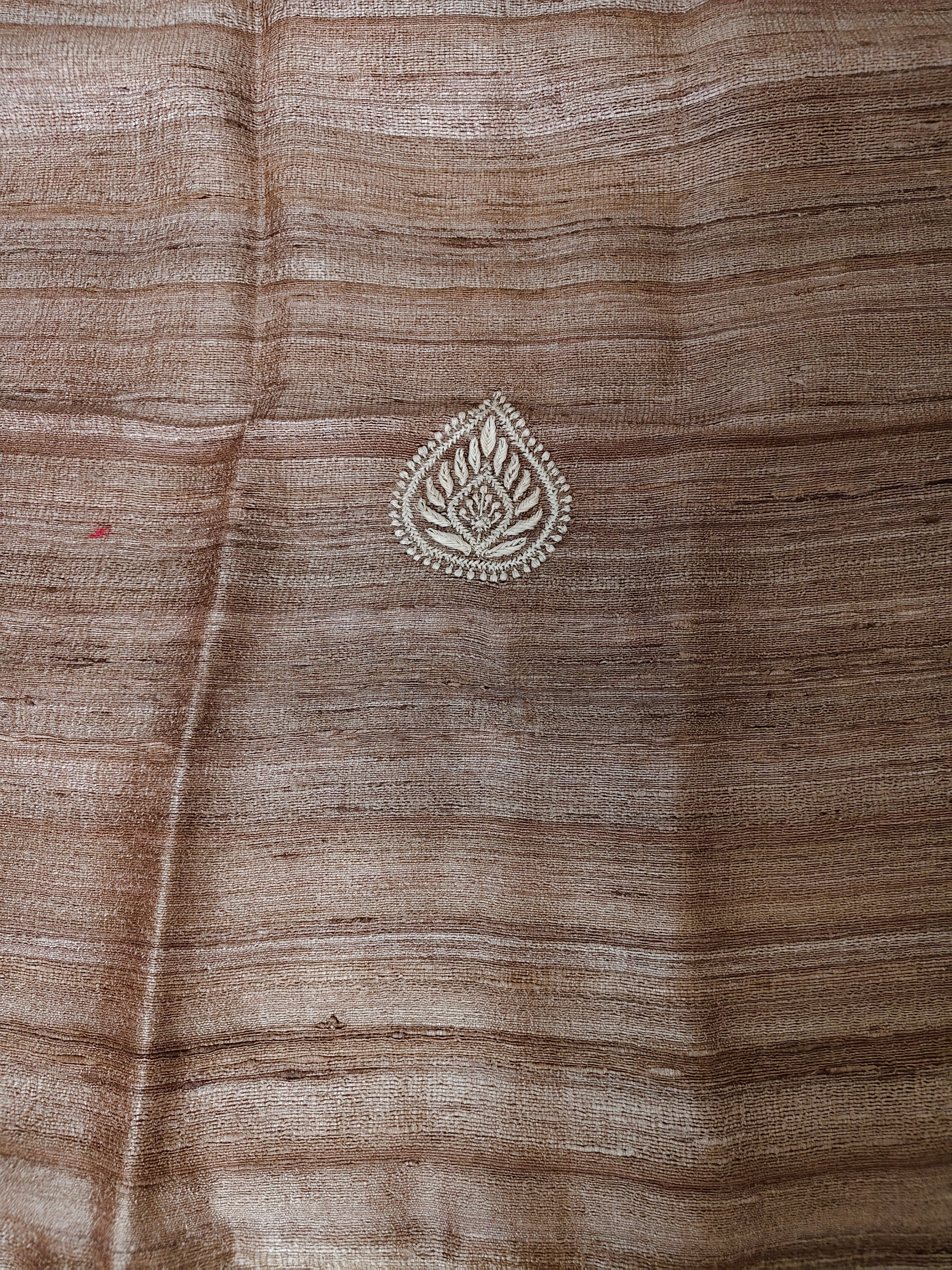 Unstitched Kurta Fabric | Ghicha Silk | Brown