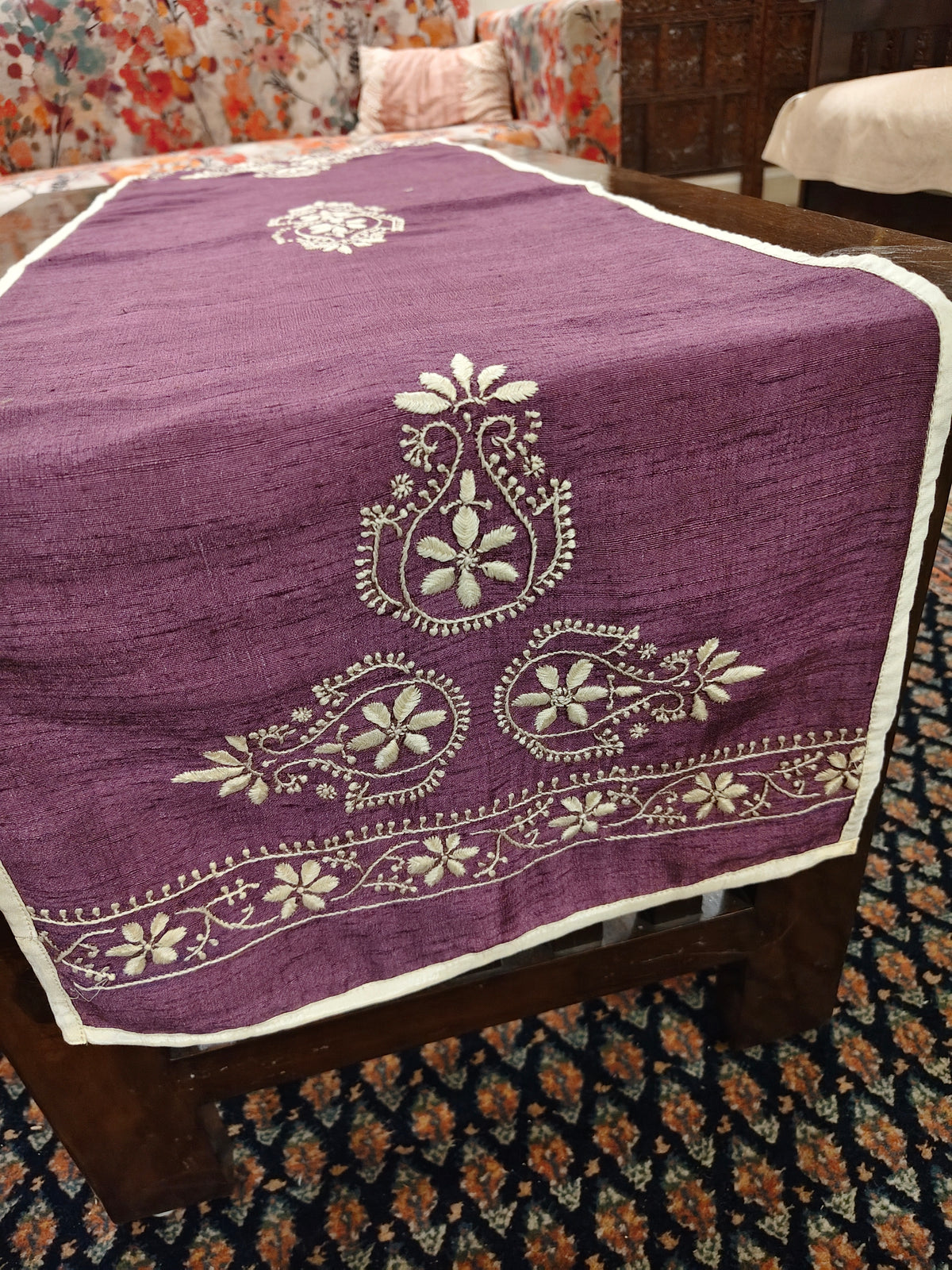 Spandan | 14" x 46"| Wine | Silk