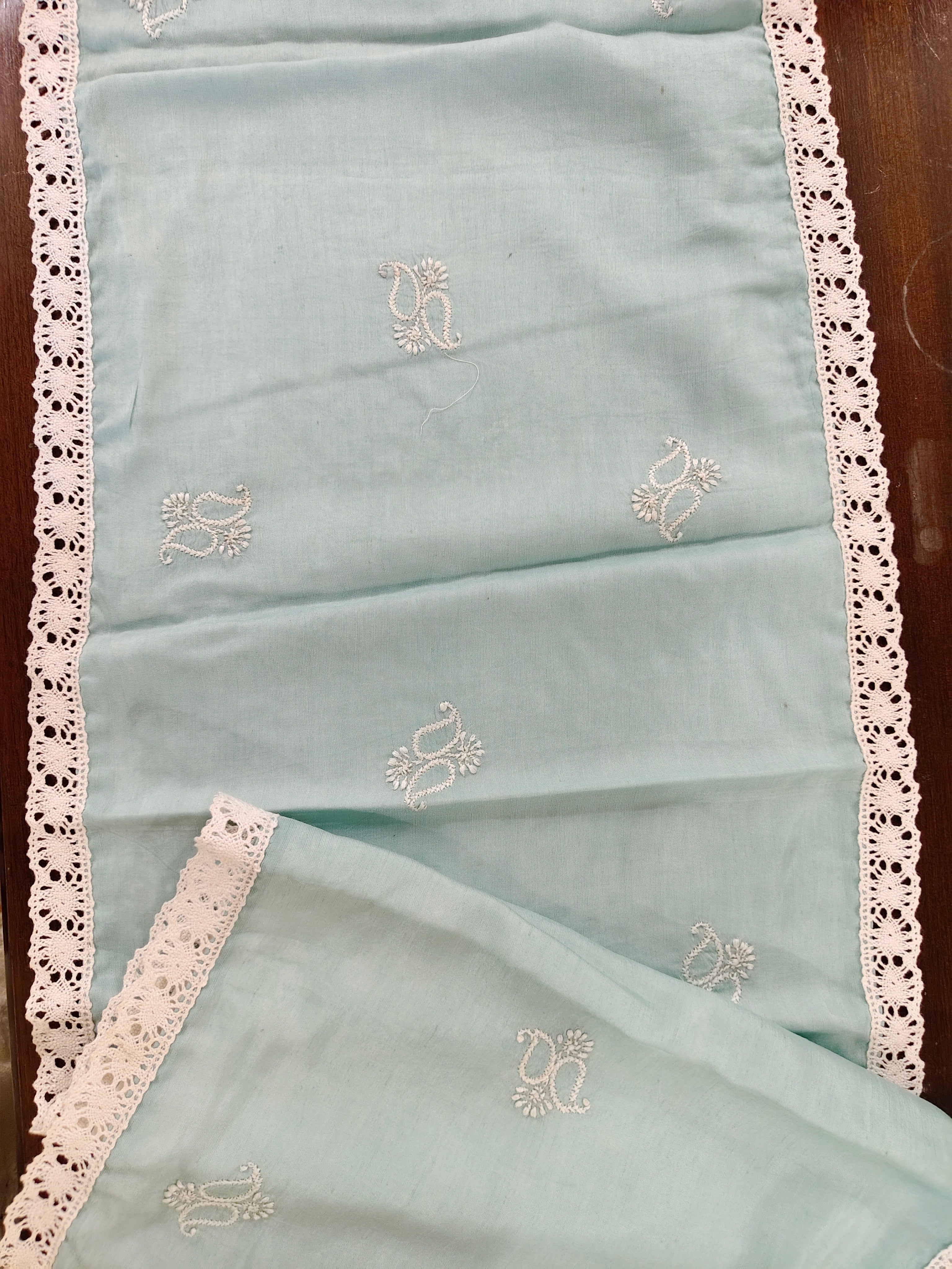 Spandan | 14" x 46" | Aqua Green | Viscose Silk