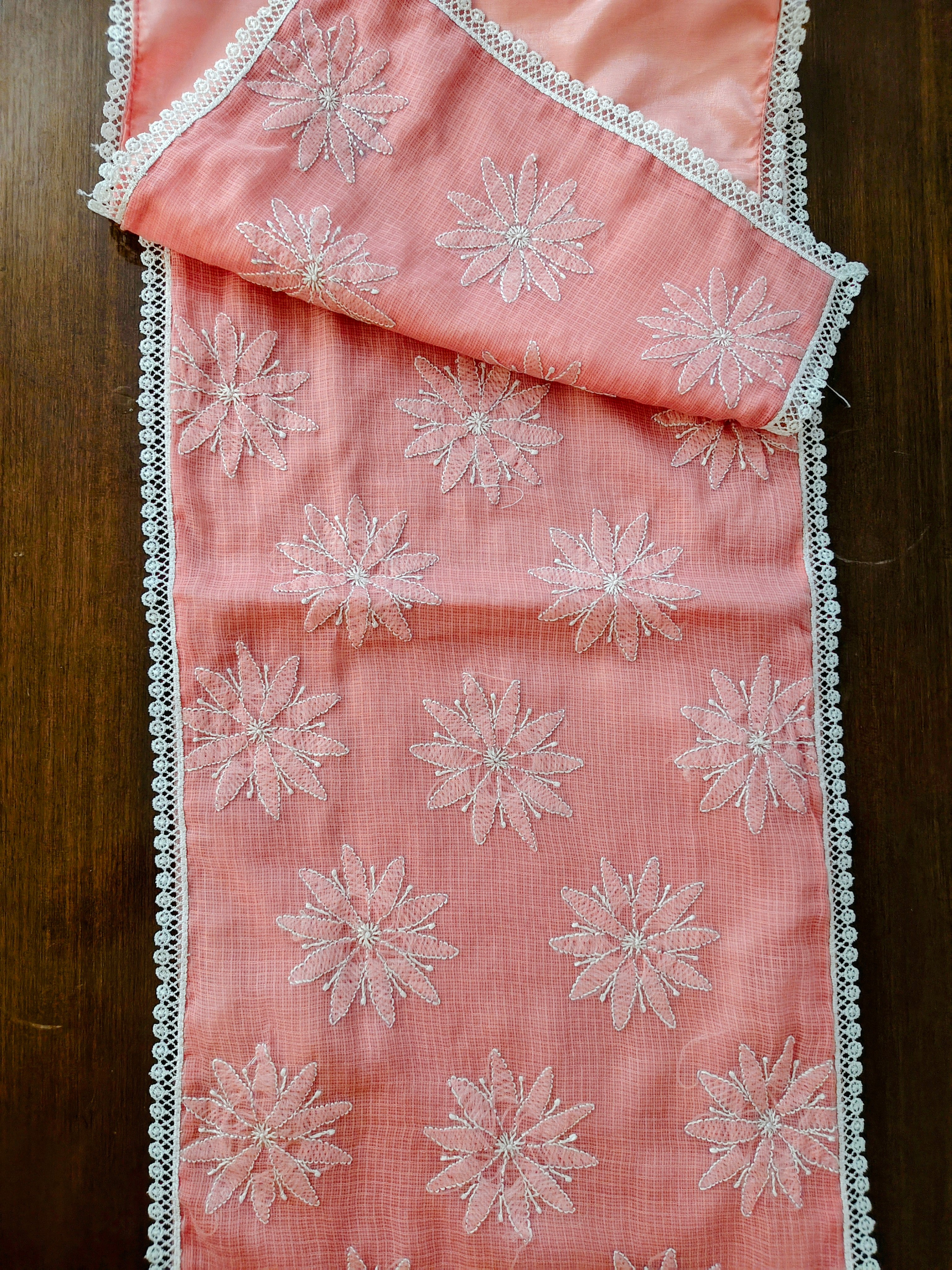 Spandan | 14" x 58"| Pink | Kota cotton