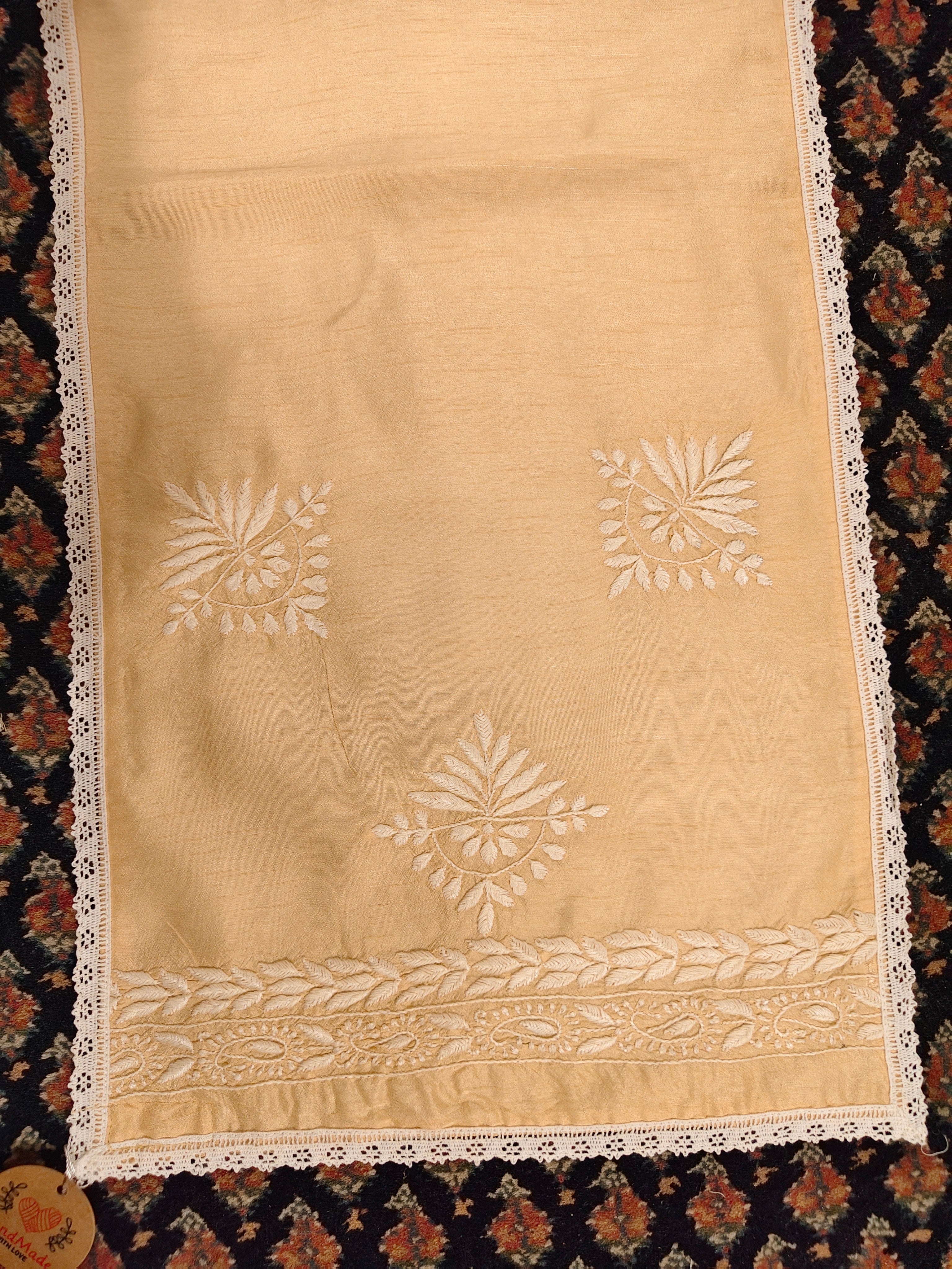 Spandan | 14" x 67"| Beige | Silk