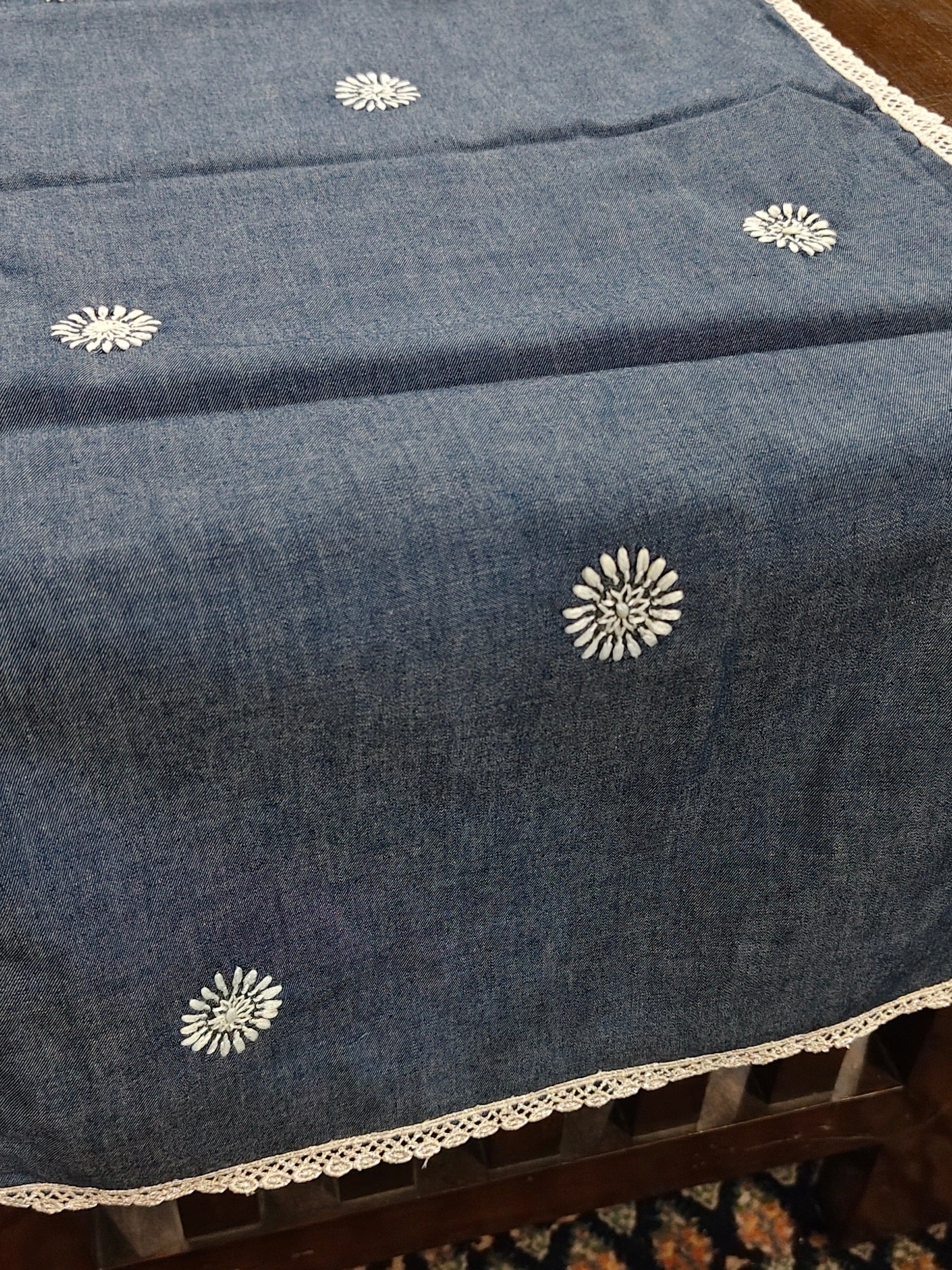 Spandan | 14" x 60"| Denim | Blue