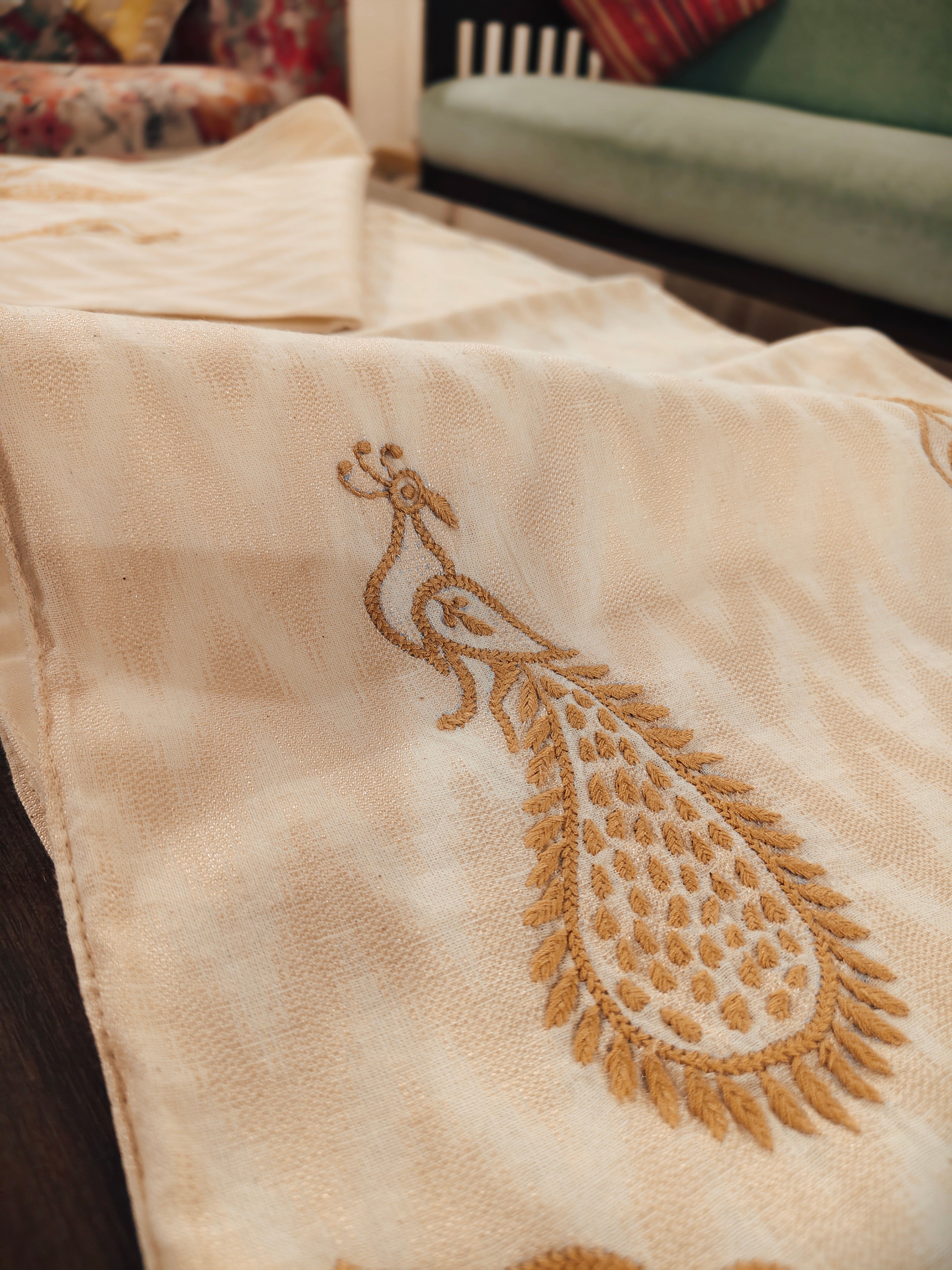 Spandan | 14" x 58"| Beige | Cotton