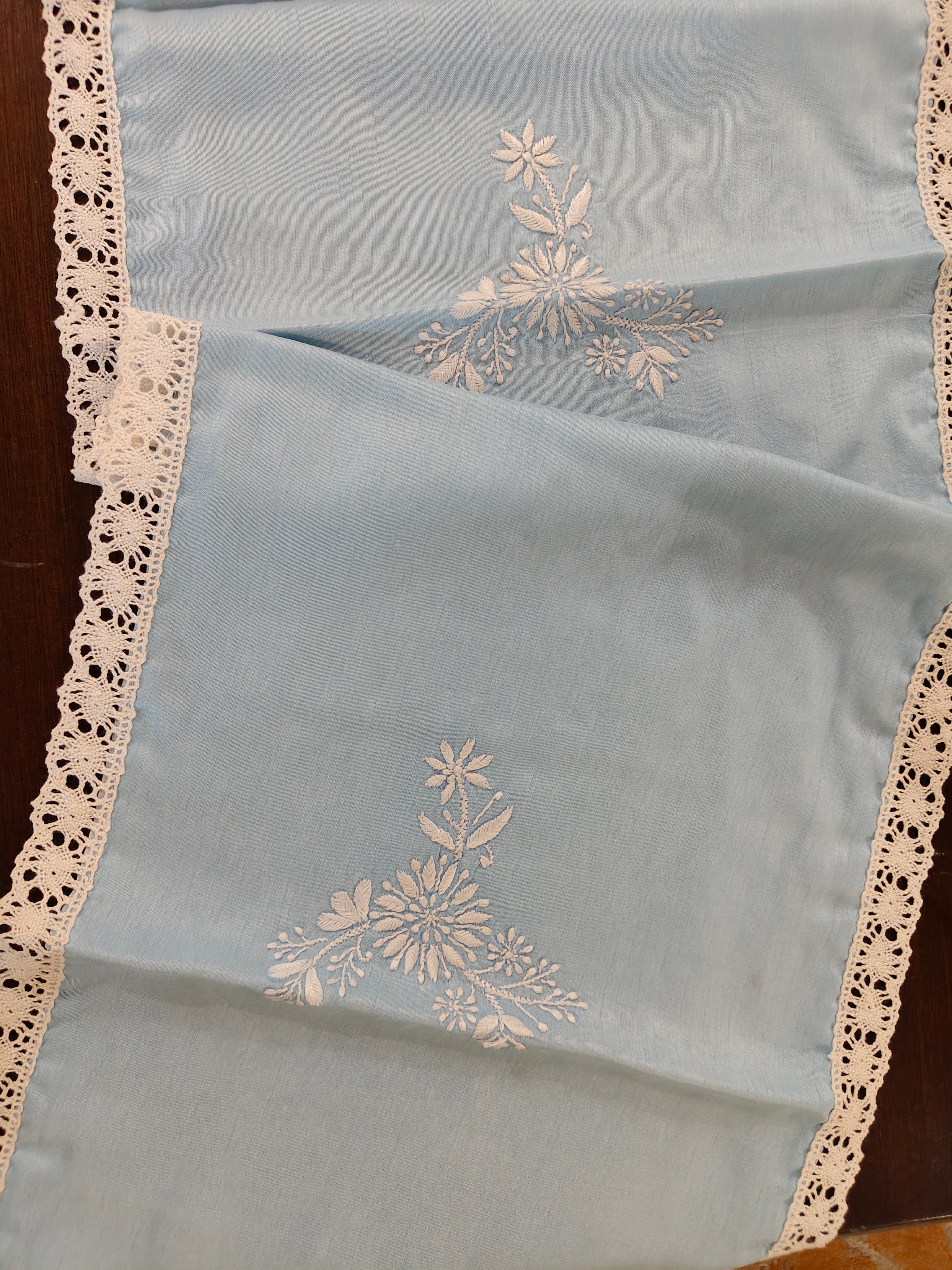 Spandan | 13" x 43" | Sky Blue | Viscose Silk