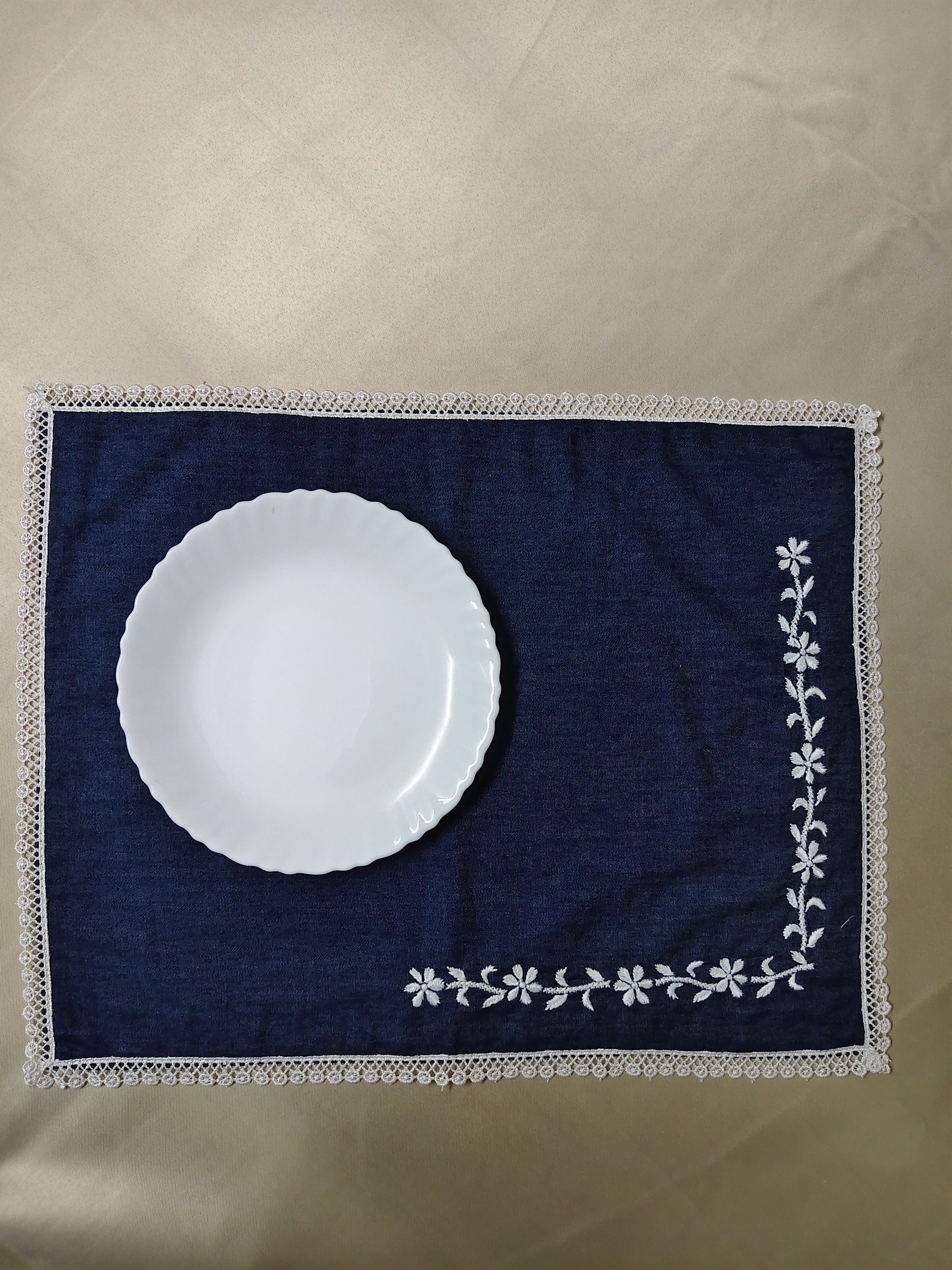 Spandan | 13" x 17"| Blue | Denim dining Mats