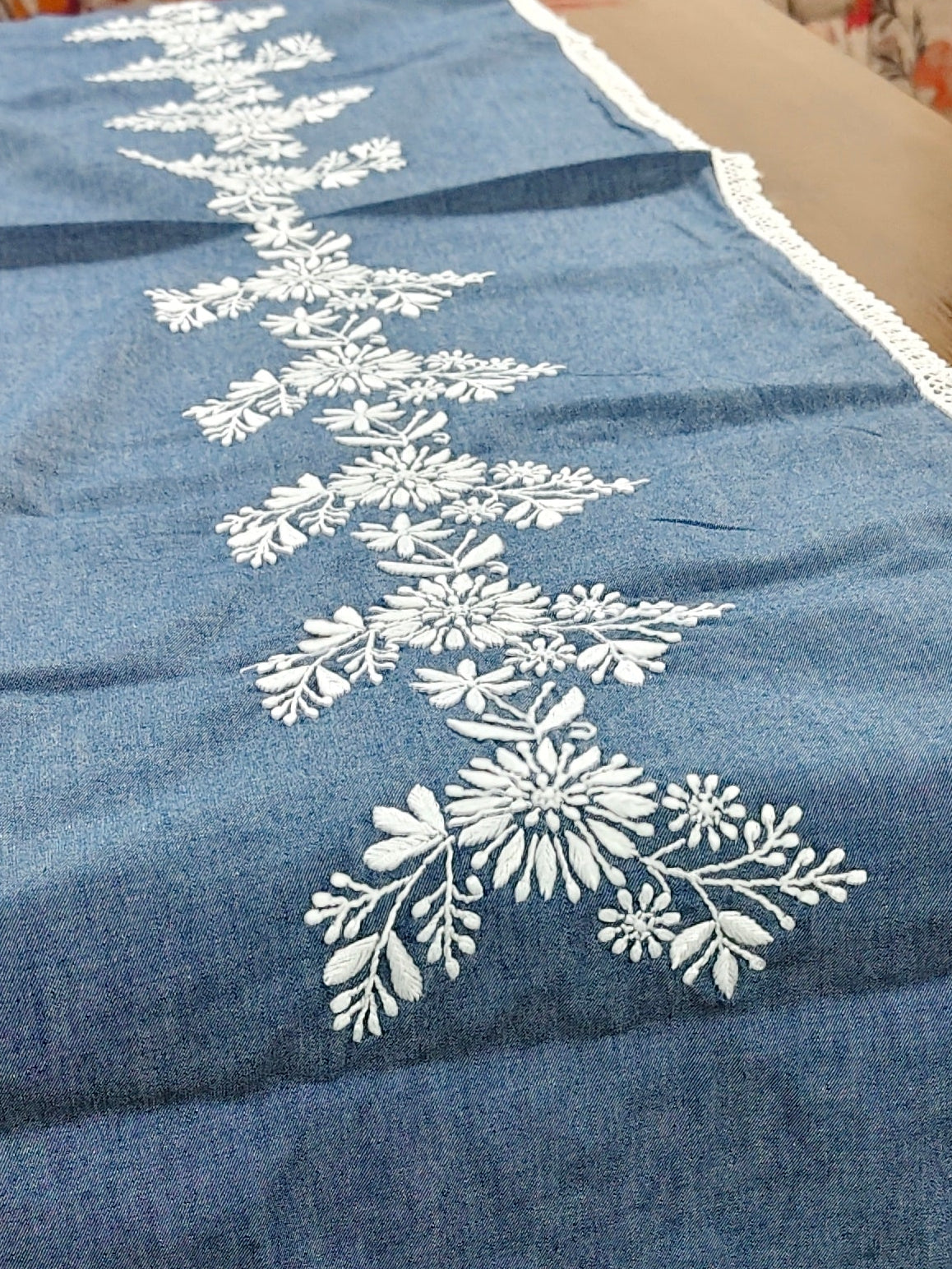 Spandan | 14" x 60"| Denim | Blue