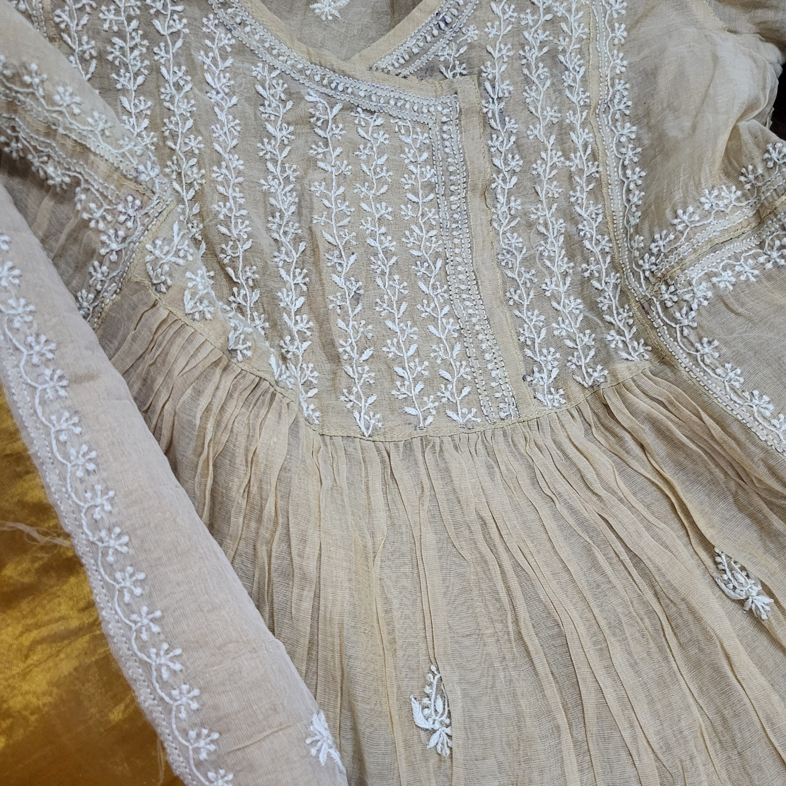 Kurta Dupatta Fabric | Chanderi Tissue | Original dyeable