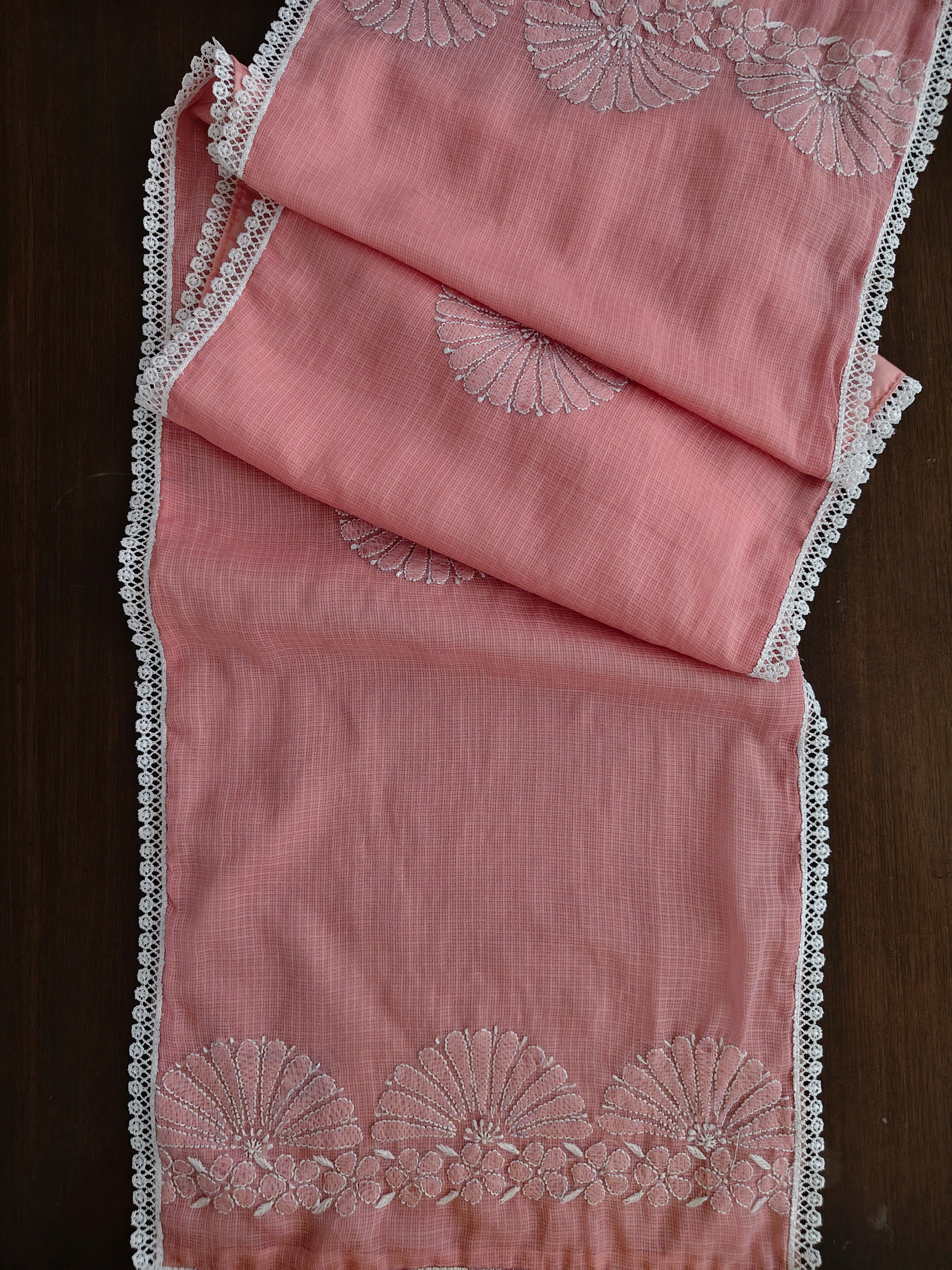 Spandan | 14" x 58"| Pink | Kota cotton