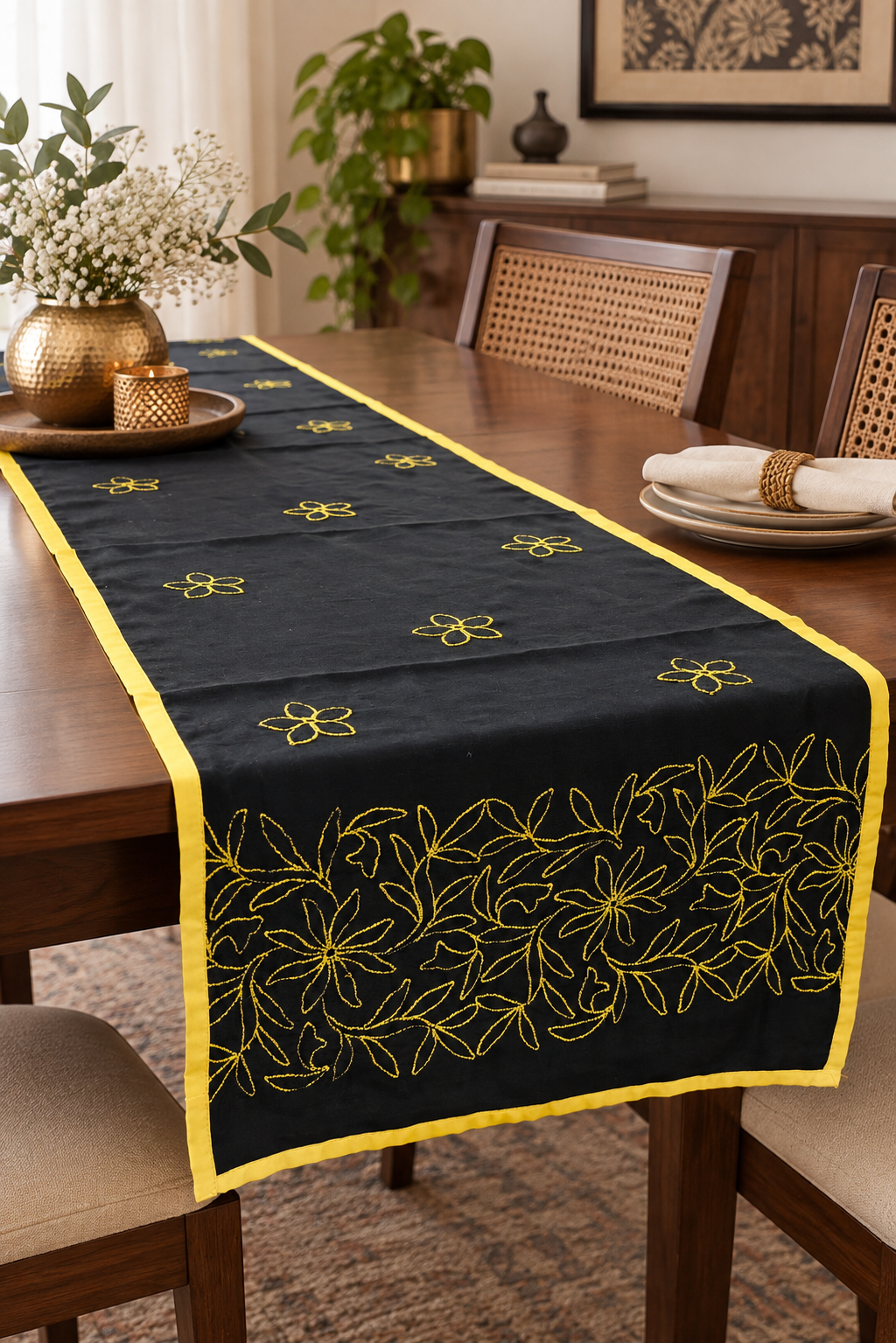 Spandan | 14" x 46" | Black | Viscose Silk (Copy)