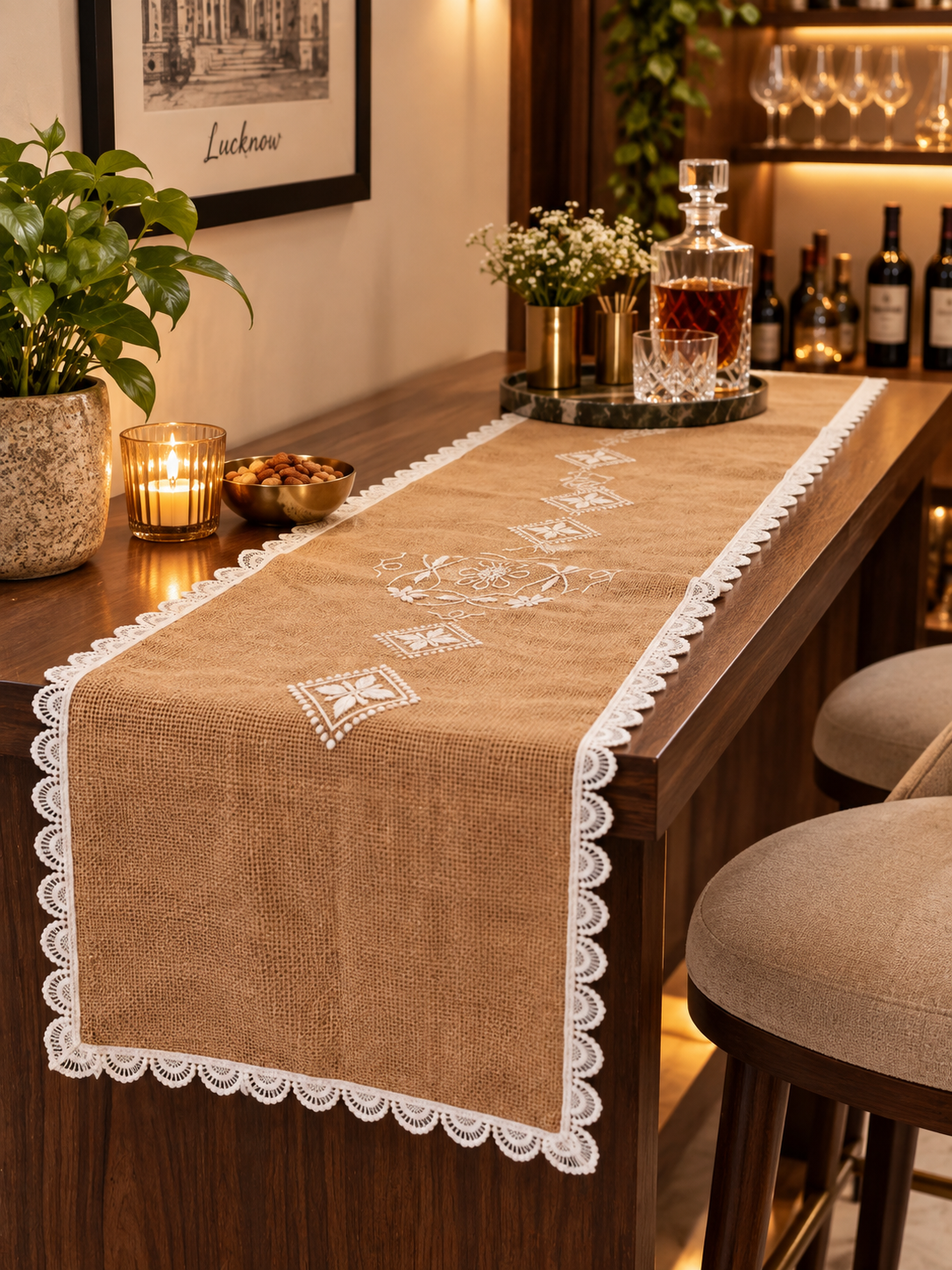 Spandan | 14" x 48"| Beige | Jute