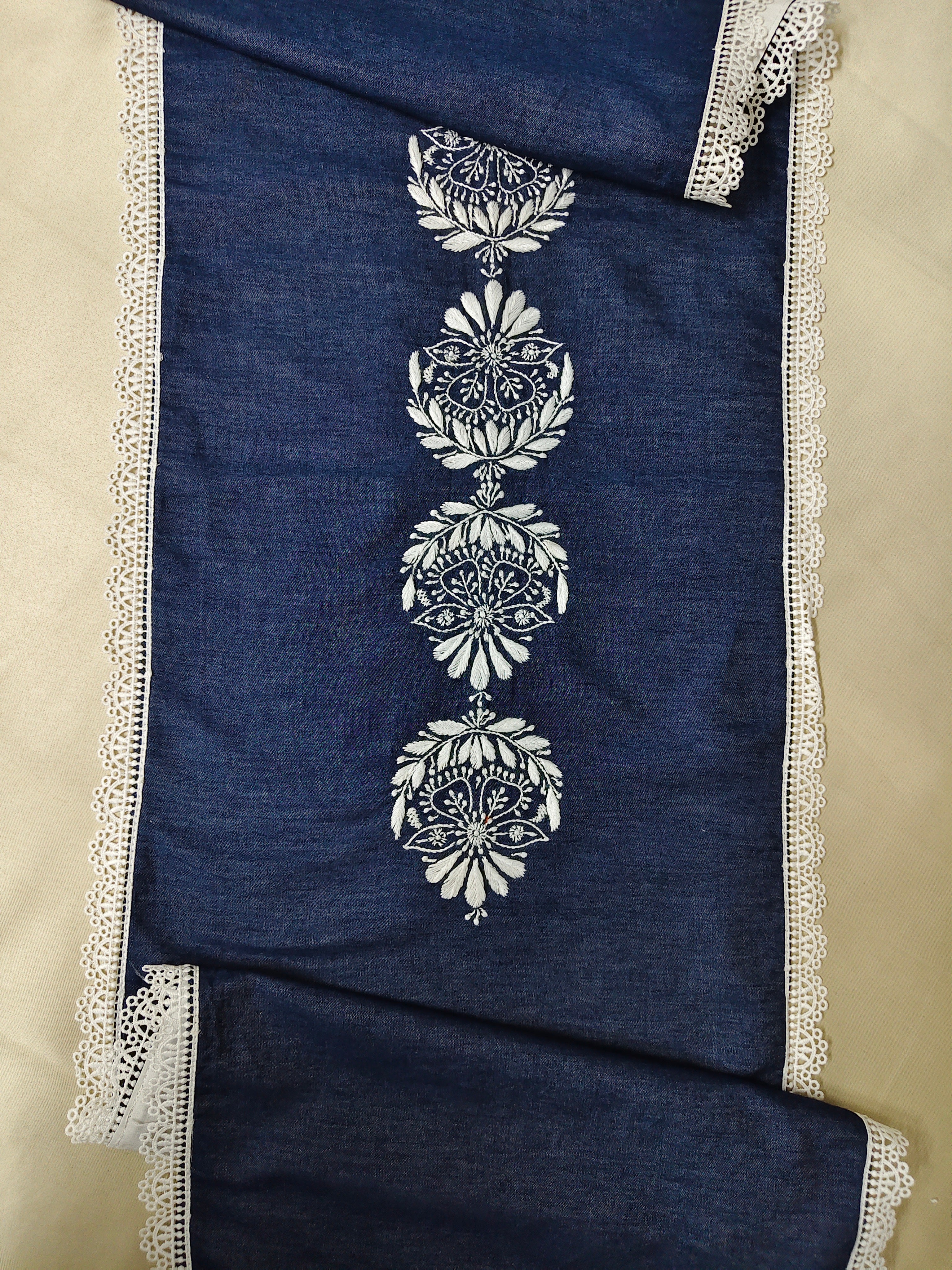 Spandan | 14" x 50"| Blue | Denim Runner