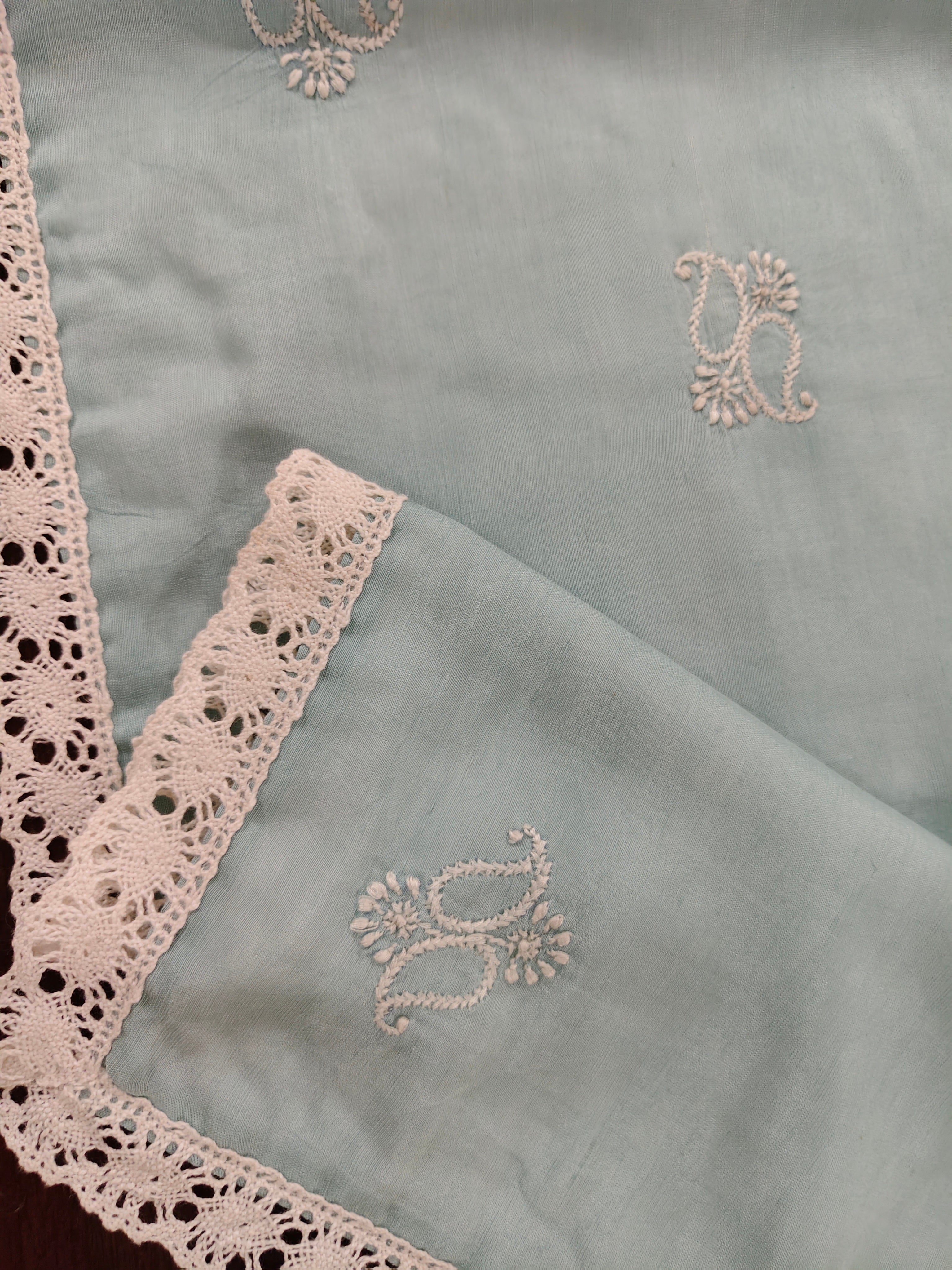 Spandan | 14" x 46" | Aqua Green | Viscose Silk