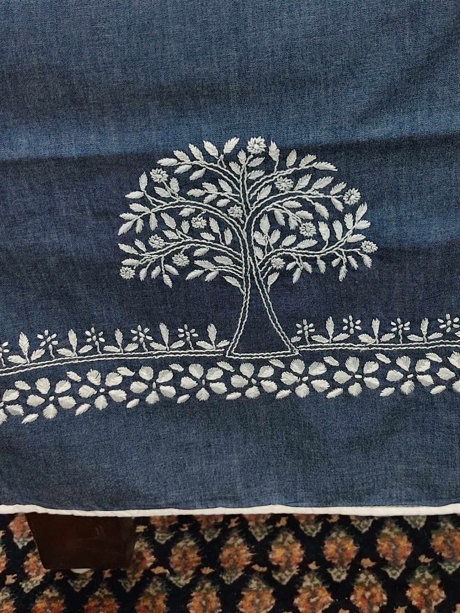 Spandan | 14" x 60"| Denim | Blue