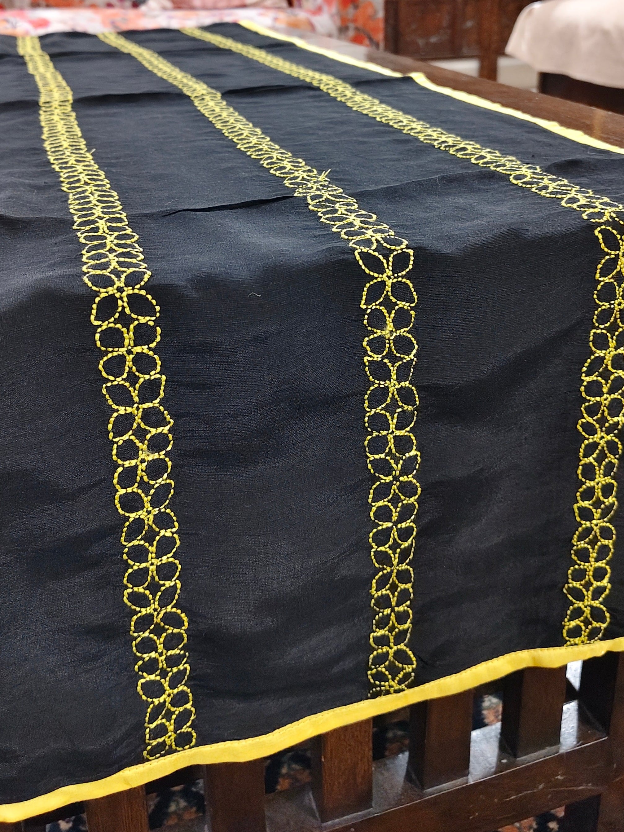 Spandan | 14" x 46" | Black | Viscose Silk