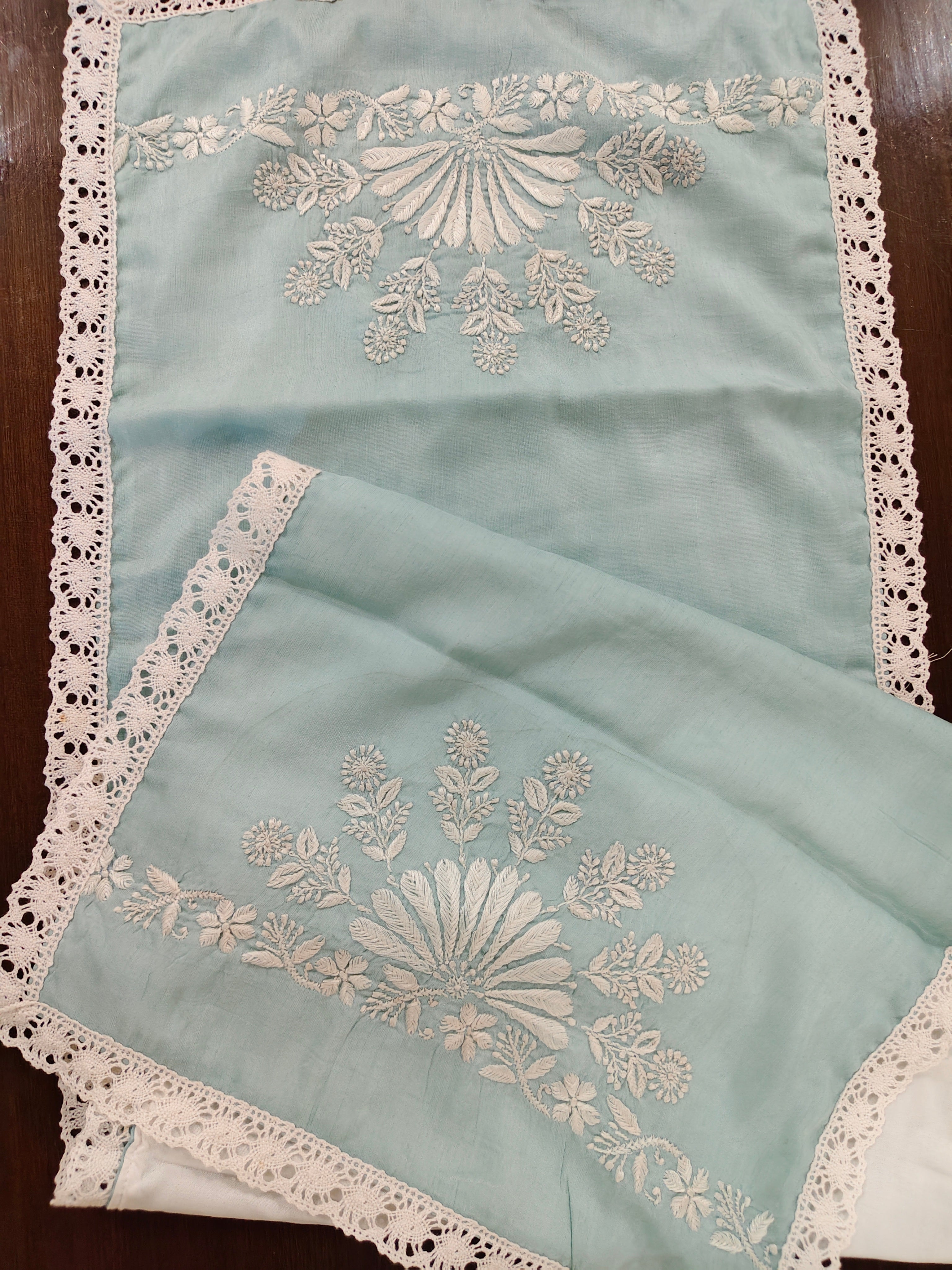 Spandan | 15" x 46" | Aqua Green | Viscose Silk