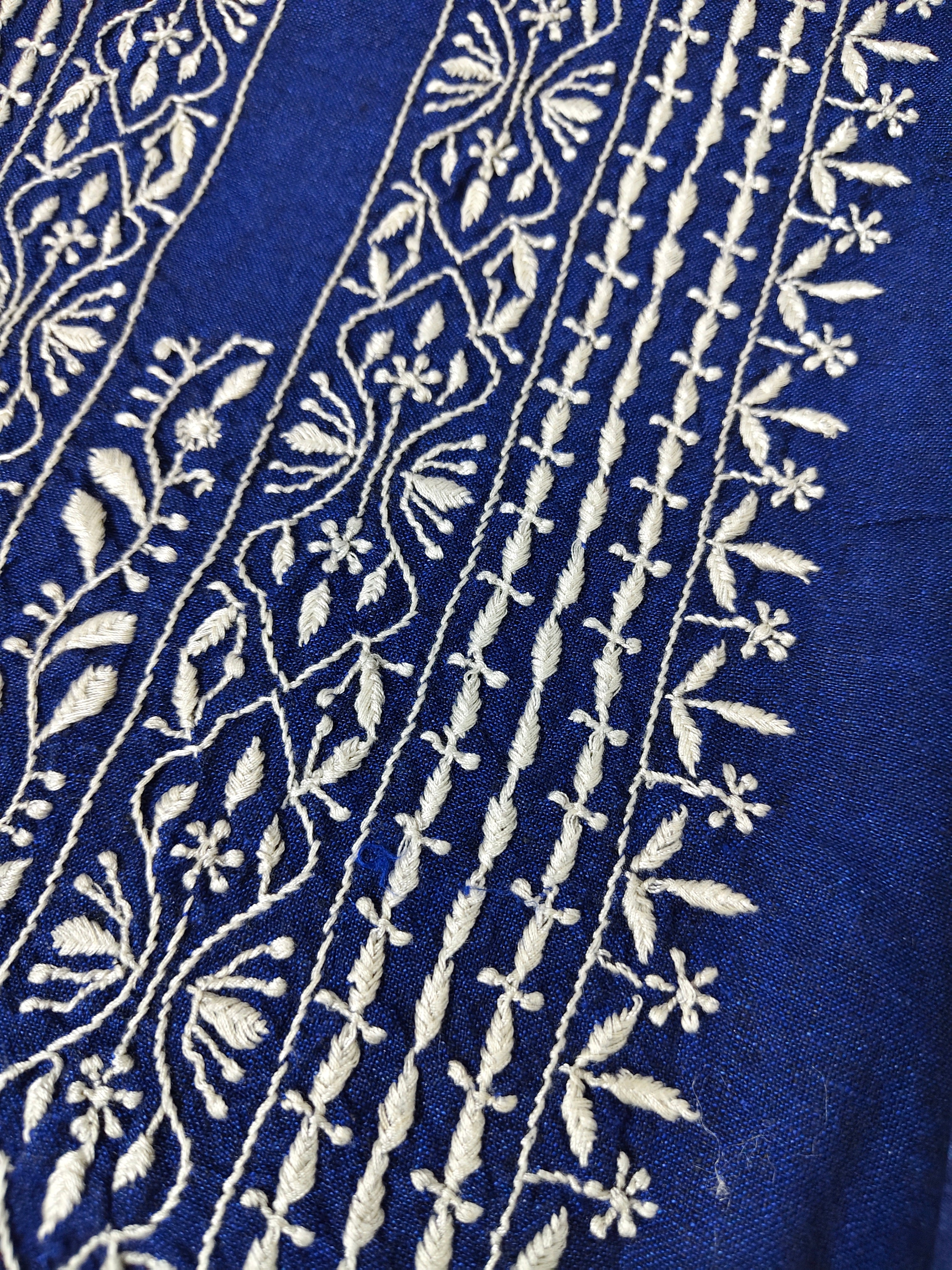 Agastya | Pure Linen | Short Kurta | Coral Blue