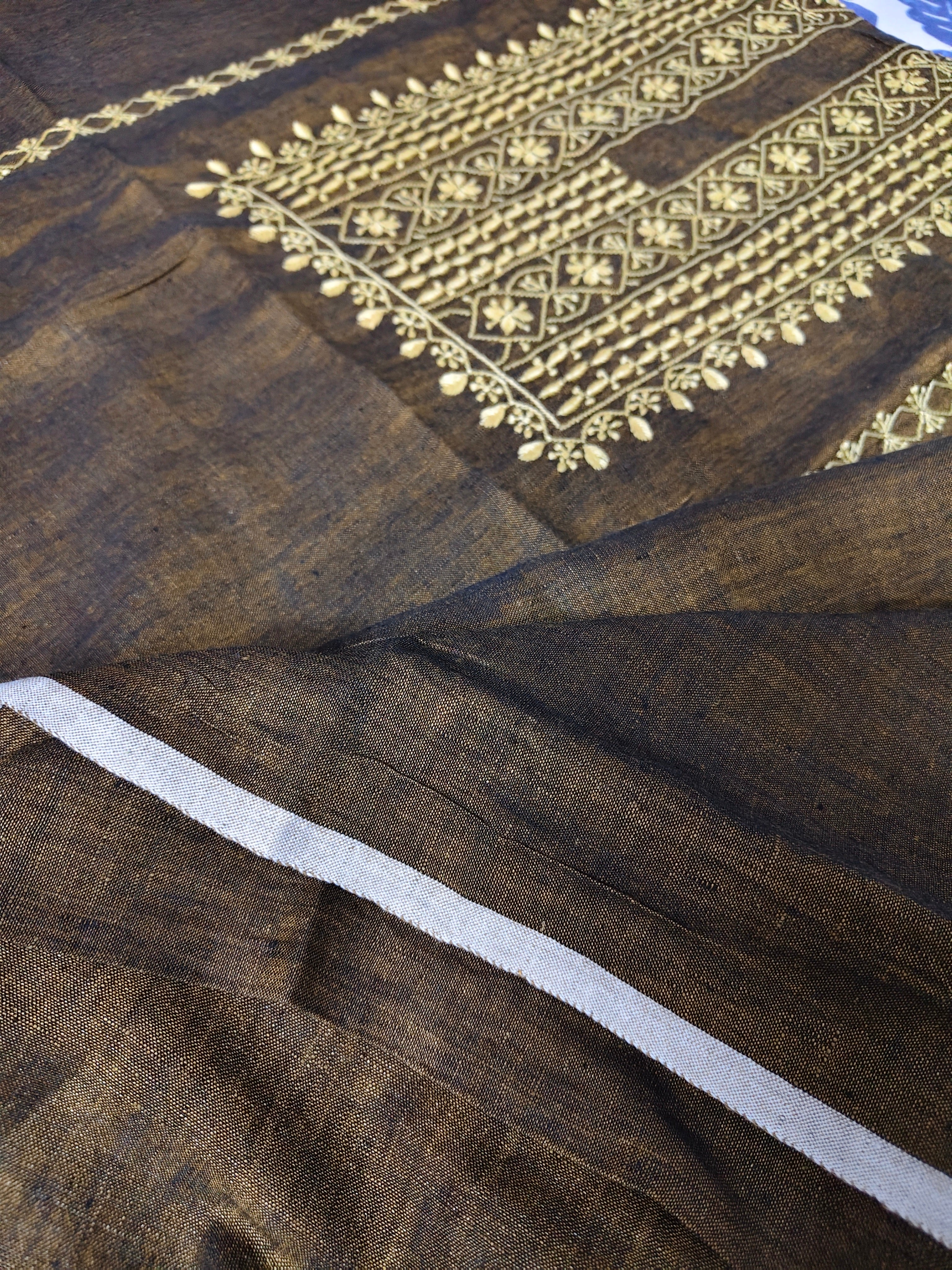 Agastya | Pure Linen | Short Kurta | Dark Mustard