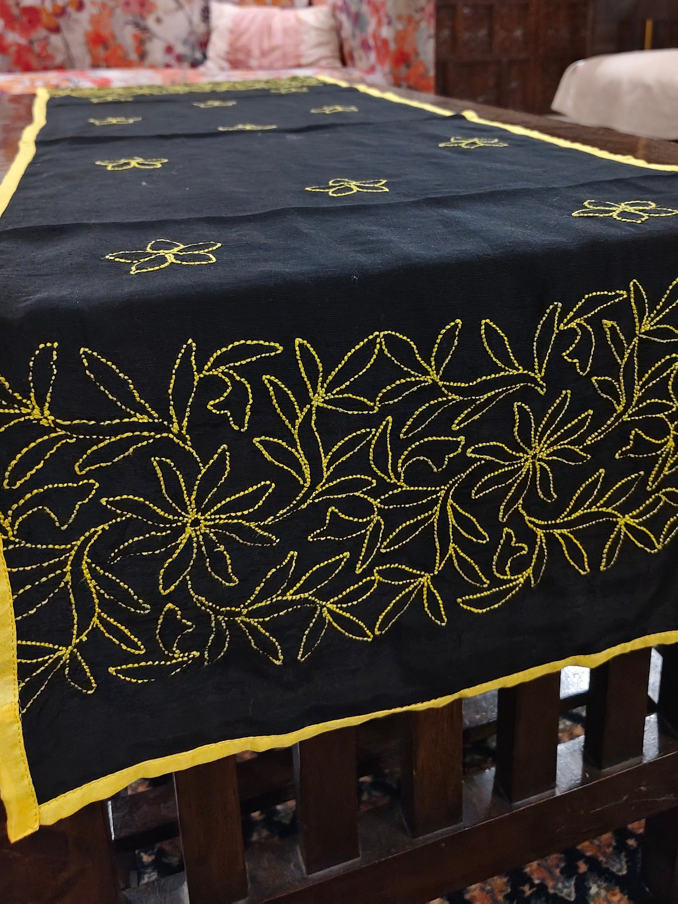 Spandan | 14" x 46" | Black | Viscose Silk (Copy)