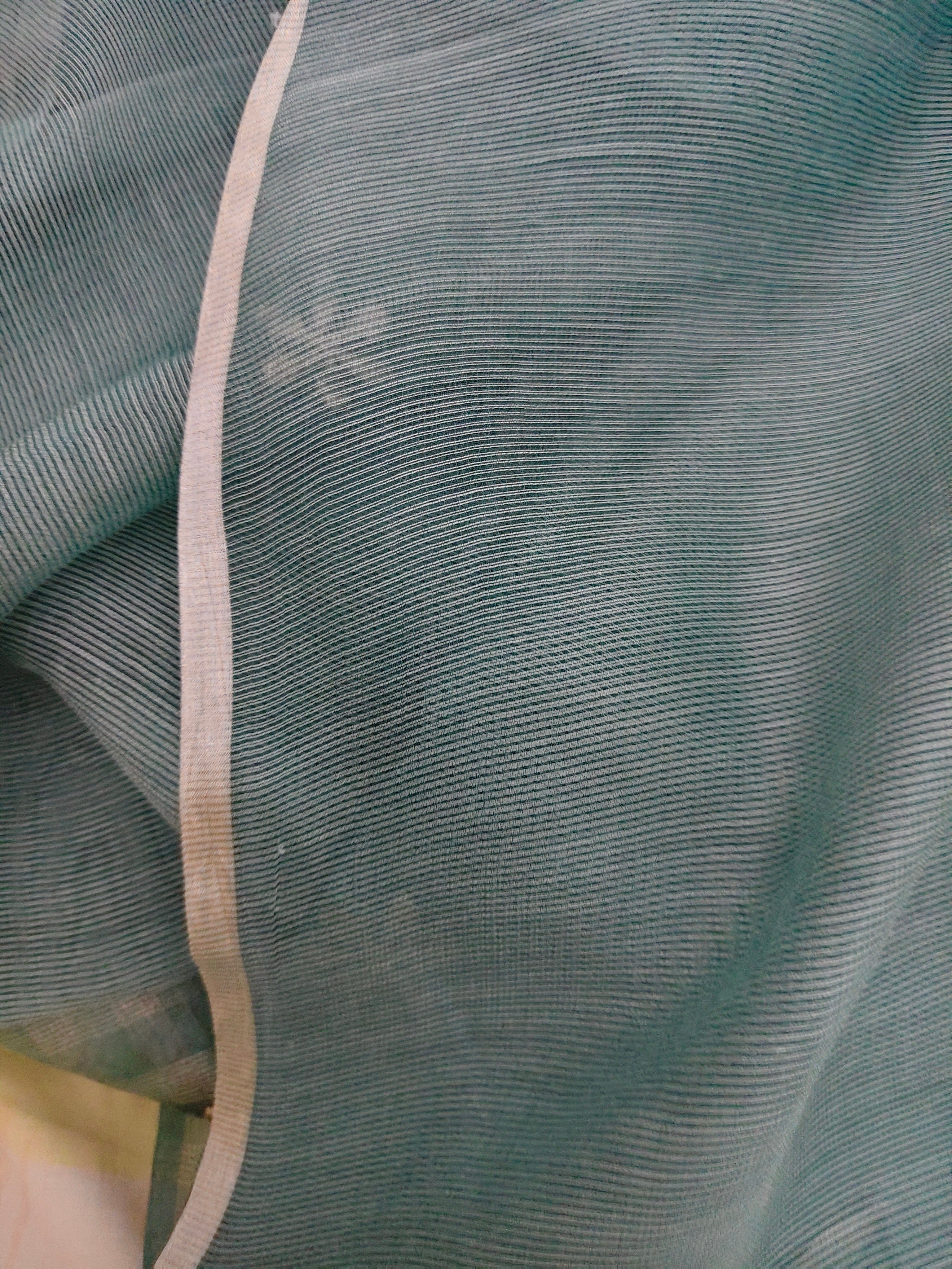 Unstitched Kurta Dupatta Fabric | Chanderi Tissue | Sage Green
