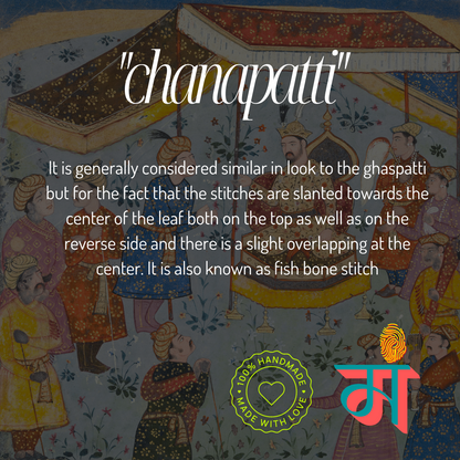 Chanderi Chikankari Angarkha with Palazzo (Peach)